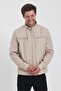 Men's Stone Color Seasonal Coat - 5