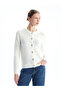 LCW Crew Neck Plain Long Sleeve Women's Knitwear Cardigan - 3