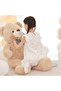 140 cm Giant Size Cute Plush Big Bear with Bow Tie - Special Gift for Lover - 100% Domestic Production - 5