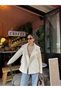 Women's Black Oversize Jacket - 3