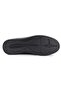 Men's Genuine Leather Casual Sneaker Shoes Elastic Laces Lightweight Comfortable Non-Slip Sole Black - 7