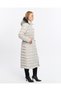 Women's New Season Long Padded Belted Puffer Sports Jacket Coat - 7