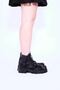 Fashion Lace-Up Black Women's Boots - 5