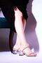 Transparent Heeled Stone Women's Slippers - 4