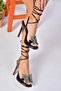 Kelebek Series Ankle Strap Thin Heeled Women's Evening Dress Shoes - 5
