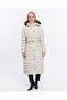 Women's New Season Long Padded Belted Puffer Sports Jacket Coat - 3