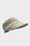 Women's Sunscreen Wide Brim Cotton Hat - Beige - 2