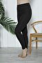 Women's High Waist Gathering Tights Camisole Ribbed Polyester Khaki - 3