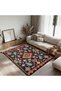 Nora Art 07 Ethnic Tasseled Pastel Colored Woven Base Decorative Living Room Carpet - 3
