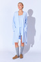 100% Organic Cotton Muslin Washable Dressing Gown Kimono |   Baby Blue Mkw359976