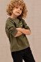 Children's Khaki Crew Neck Sweatshirt 50270740-Vr027 - 3