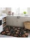 North Collection Dark Tones Ethnic Patterned Woven Base Decorative Carpet North39 - 4