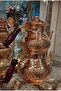 إبريق شاي نحاسي كبير، إبريق شاي نحاسي، نمط قرص العسل، إبريق شاي مطرز يدويًا - 4