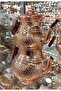 إبريق شاي نحاسي كبير، إبريق شاي نحاسي، نمط قرص العسل، إبريق شاي مطرز يدويًا - 3