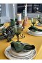 Aura Tablecloth Mustard Yellow - 6