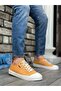 BA0223 BOA Comfortable Flat Sole Linen Laced Yellow Casual Men's Shoes