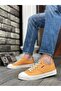 BA0223 BOA Comfortable Flat Sole Linen Laced Yellow Casual Men's Shoes - 5