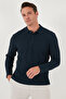 Men's Polo Collar Cotton Sweat - Buttoned, Regular Fit Sweat 5905708 - 5