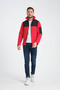Men's Full Zip Softshell Paneled Fleece Jacket 3 Pockets Chest Water and Wind Resistant - 6