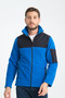 Men's Full Zip Softshell Paneled Fleece Jacket 3 Pockets Chest Water and Wind Resistant