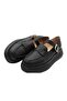 Genuine Leather Black Women's Shoes - 5
