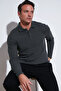 Men's Polo Collar Cotton Sweat - Buttoned, Regular Fit Sweat 5905708