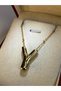 Balloon y letter necklace stainless steel yellow color • in illuminated box • for lover • for wife • for mother necklace - 3