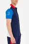 Men's Navy Blue Polo Neck T-Shirt 50270610 -Vr033 - 7