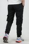 Men's Slim Fit Pocketed Thin Sports Trousers with Elastic Waist and Legs Black Edw071 - 3