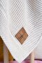 Alina Knitted Baby Blanket, Soft Lightweight Swaddle Blanket, Stone 80X100 cm - 3