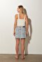Ecru Ribbed V-Neck Knitwear Bustier - 4