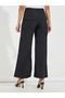 Solid Wide Leg Full Length Pants - 4