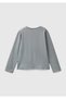 Girl's Anthracite Front Barbie Printed Crew Neck Long Sleeve T-Shirt - 2