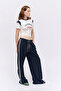 Stripe Text Detailed Boxer Waist Pants - 3