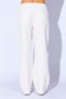 Natural Gabardine Washed Women's Palazzo Relaxed Fit Elastic Waist Women's Trousers |   Ek10009263 - 8