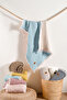 Blue Baby Muslin Blanket - 5 Layers Filled, 90X110 - 3