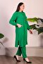 Hijab Ayrobin Double Suit Large Size Tunic Trousers Women's Green - 7