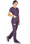 طقم جيرسي للأطباء والممرضات من Twin Flex Plum مصنوع من الليكرا الناعم - 5