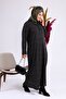 Women's Plus Size Collar Frilly Hijab Mother's Dress No Burning No Sweating - 6