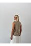 Women's Knitwear Buckle Detailed Buttoned Vest - 2