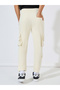 Solid Cargo Joggers with Zipper Pocket - 4