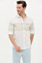 Men's Cream Long Sleeve Shirt 50263333 -Vr071 - 2