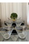 6 Pieces Bowl & Snack Bowl & Ice Cream Bowl with Gold Details - 6