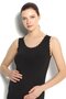 Black Wide Strap Maternity Undershirt 1 Piece Code 661