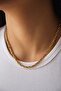 Steel Twist Chain Necklace Small Interlocking Necklace 3mm Non Tarnish - 5