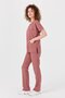 Happiness Spaniard - Stretch Fabric Doctor Nurse Scrubs Uniform Surgical Set (WOMEN), Biscuit - 5