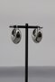 Gold Silver Special Series Brass Plated Curved Tube Plate Hoop Earrings - 2