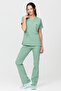 Happiness Spaniard - Stretch Fabric Doctor Nurse Scrubs Uniform Surgical Set (WOMEN), Mint - 3