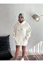Hooded three thread combed basic sweatshirt - white - 2