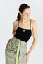 Siyah Askılı Triko Crop Top - 5